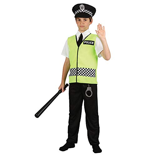 Policeman Childrens Fancy Dress Costume Boys Police Officer Cop Outfit von Wicked Costumes