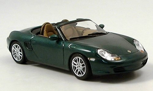 Porsche Boxster, metallic-grün, 2002, Modellauto, Fertigmodell, Minichamps 1:43 von Porsche