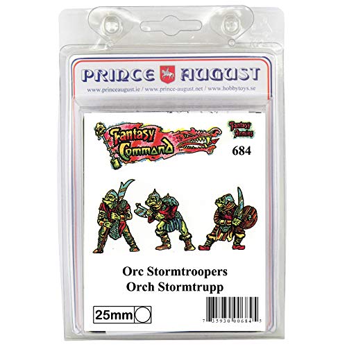 Prince August Hobby Casting Mold – 3 x Fantasy 25 mm Orc Stormtroopers PA684 von Prince August