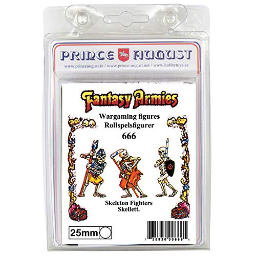 Prince August Hobbygussform – 3 x Fantasy 25 mm Skelettkämpfer PA666 von Prince August