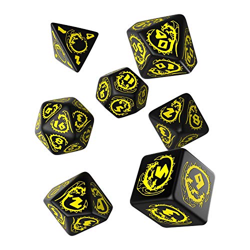 Q-Workshop DRA07 - Dragon Dice Black/Yellow (7) von Q-Workshop