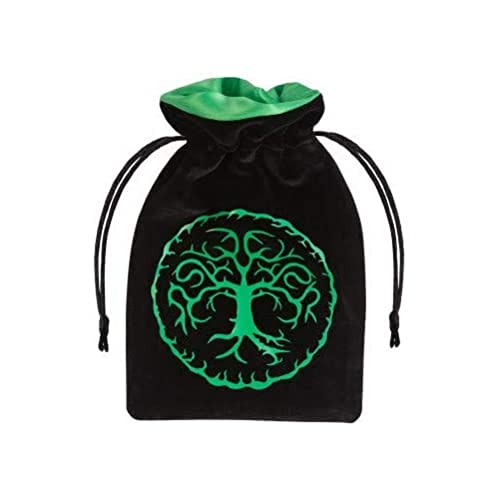 Q-Workshop FOR01 - Forest Black & Green Velour Dice Bag Q-Workshop FOR01 - Forest Black & Green Velour Dice Bag von Q Workshop