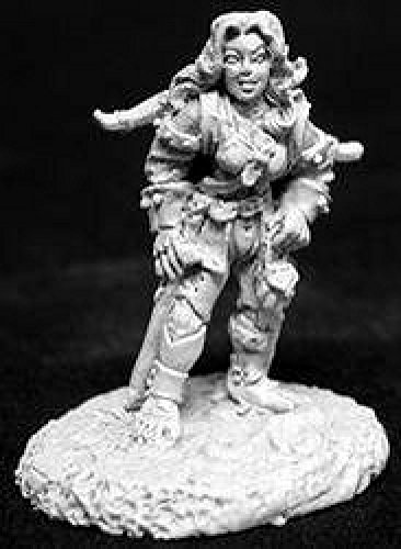 Reaper Miniatures 02676 - Dunkle Legenden - Elia Shadowfeet, Halbling - Dieb - Zinnminiatur (unbemalt) von Reaper