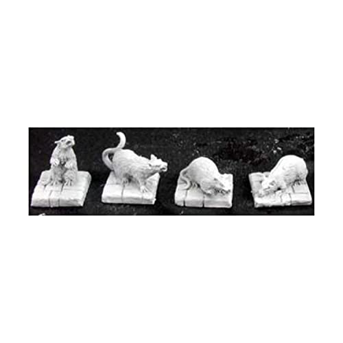 Reaper Miniatures 2889 - Dunkle Legenden: Schreckenbringende Ratten (unbemalt) von Reaper