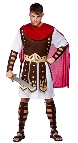 Wicked Costumes (L) Römisches Centurion-Kostüm für antikes historisches Kostüm für Männer (Größe: L 106,7 cm – 111,8 cm Brust) von Wicked Costumes