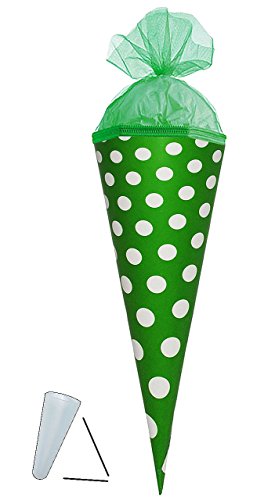 alles-meine.de GmbH Schultüte - Punkte Grün Weiss - 50 cm - mit Tüllabschluß - Zuckertüte - mit/ohne Kunststoff Spitze - für Mädchen & Jungen - gepunktet Polka Dots Viel Gl.. alles-meine.de GmbH Schultüte - Punkte Grün Weiss - 50 cm - mit Tüllabschluß - Zuckertüte - mit/ohne Kunststoff Spitze - für Mädchen & Jungen - gepunktet Polka Dots Viel Gl.. von alles-meine.de GmbH