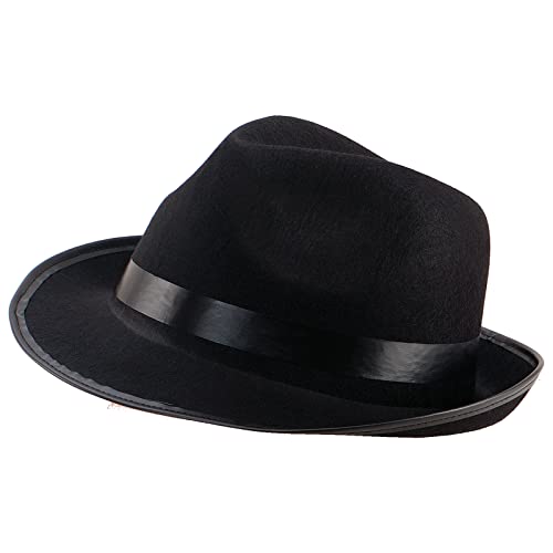Schwarzer Blues Brother Hut Accessoire Hut für Blues Brothers Kostüme Schwarzer Blues Brother Hut Accessoire Hut für Blues Brothers Kostüme von Unbekannt