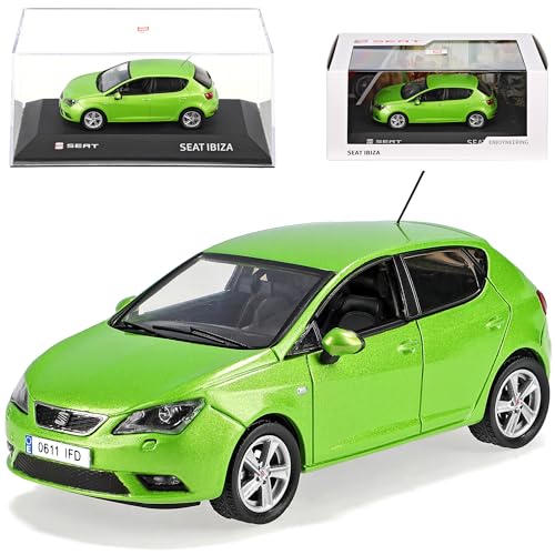 Seat Ibiza Lima Grün 5 Türer New Facelift Ab 2012 6J 1/43 Modellcarsonline Modell Auto mit individiuellem Wunschkennzeichen von Unbekannt