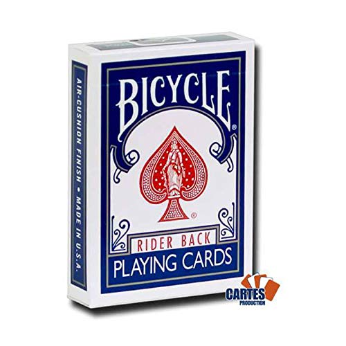 Set mit 54 Karten Fahrrad: Zurück Magic Blue / White Face von Bicycle