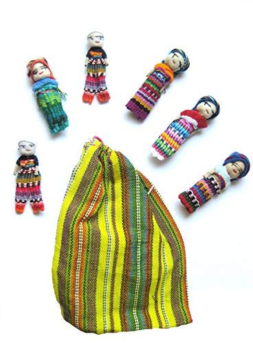 Woru Sorgenpüppchen, 6 Stück im Beutel, Gross, Sorgenpuppe, Sorgenfresser Woru Sorgenpüppchen, 6 Stück im Beutel, Gross, Sorgenpuppe, Sorgenfresser von vendo