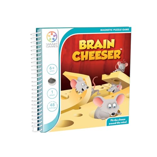 smart games - Brain Cheeser, Magnetic Puzzle Game with 48 Challenges, 6+ Years, 16,2 x 15,8 x 1,5 cm von SmartGames