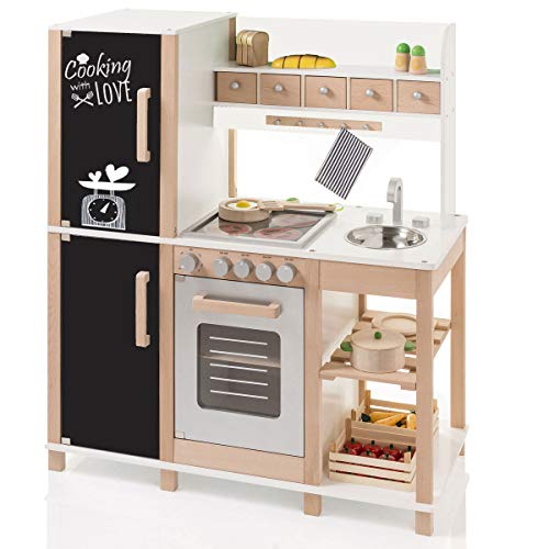 SUN Kinderküche Spielküche aus Holz mit Tafel 4139 von SUN-International