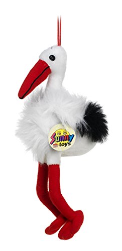 Sunny Toys 35614 - Plüsch Storch mit Hänger, circa 27 cm von Sunny Toys