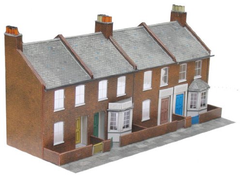 Superquick 1:72 Four Redbrick Terrace Fronts - Low Relief Card Kit C6 by Superquick von Unbekannt