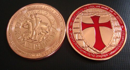 Tempelritter Kupfer Copper Münze 1 Oz 999 Neu & Selten ! Tempelritter Kupfer Copper Münze 1 Oz 999 Neu & Selten ! von Unbekannt