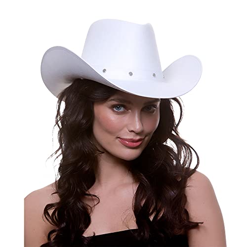 Wicked Costumes Texanischer Cowboy-Hut für Erwachsene, Kostüm- und Partyzubehör, Weiß von Wicked Costumes