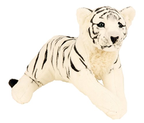 Tiger weiß liegend Plüschtier ca. 60 cm Kuscheltier Softtier Raubkatze Stofftier von unbekannt