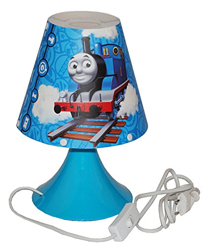 alles-meine.de GmbH Tischlampe Thomas die Lokomotive - 29 cm hoch - Tischleuchte für Kinder Kinderzimmer - Jungen Eisenbahn Lok Zug - Nachttischlampe Lampe Stehlampe von alles-meine.de GmbH