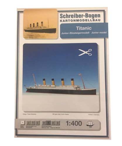 Aue-Verlag 67 x 7 x 16 cm Titanic Junior Modellbausatz von HMV HAMBURGER MODELLBAUBOGEN VERLAG