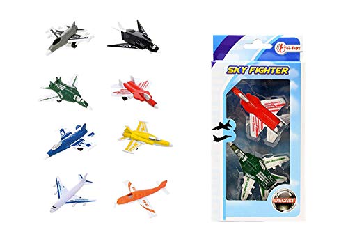 Toi-Toys 26011Z Mini Kinder Flugzeuge in verschiedenen Farben Flugzeug hubschrauber Kampfflugzeug Jungen Kinderspielzeug Kinder von Toi-Toys