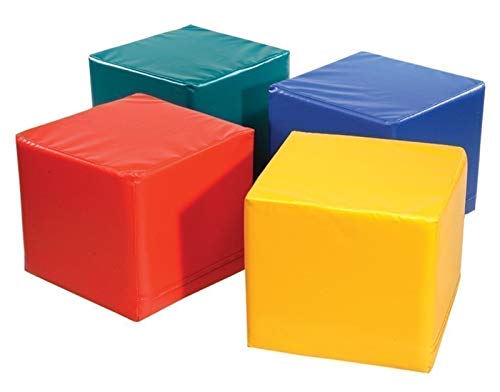 Unbekannt 1 x Pänz Spiel- und Sitzwürfel 'blau' / Maße: 50 x 45 x 50 cm (L x B x H) / mit phthalatfreiem Planenstoff bezogen von Unbekannt