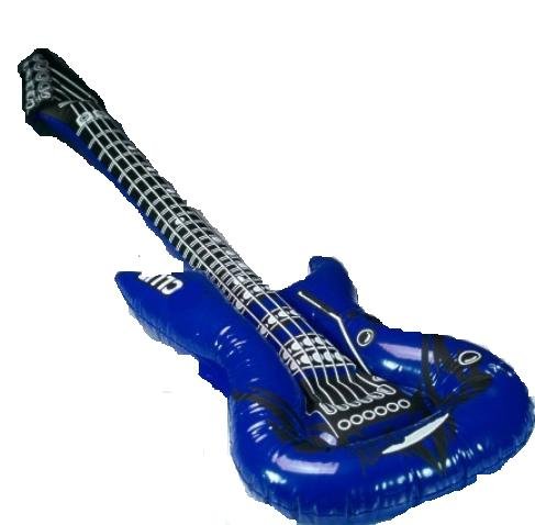 Unbekannt 3 Stück Aufblasbare Gitarre Luftgitarre - Neon Bunt Sortiert ca 90 cm von Unbekannt