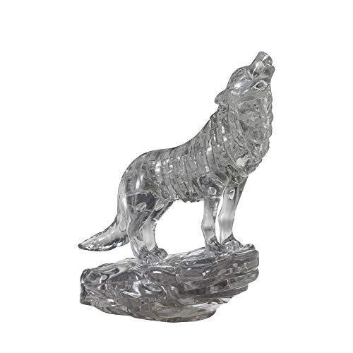 Unbekannt 3D Crystal Puzzle - Wolf Schwarz 37 Teile von HCM Kinzel