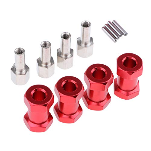 Unbekannt 4pcs 12mm Radnaben Rad Hub Hex mit Sechskant Radmitnehmer Verbreiterung Adapter für 1:10 RC Crawler Wraith CC01 AXIAL SCX10 D90 AX10 F350 - Rot, 20mm Unbekannt 4pcs 12mm Radnaben Rad Hub Hex mit Sechskant Radmitnehmer Verbreiterung Adapter für 1:10 RC Crawler Wraith CC01 AXIAL SCX10 D90 AX10 F350 - Rot, 20mm von Unbekannt