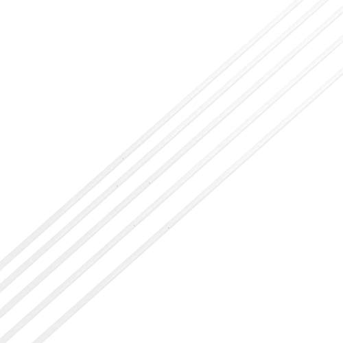 5 Stück Clear Long Acrylic Round Rod 2x250mm, Klar massivem Acryl Runder Stab, Transparenter PVC-Glasstab, Durchsichtig Plexiglasstab für Leuchten, Architektur, Kunsthandwerk, Modellbau, Hobby von Baoblaze
