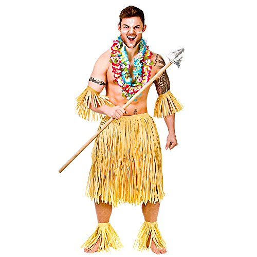 Unbekannt 5pc Zulu Warrior Set / Authentic Raffia Stag Costume von Wicked Costumes