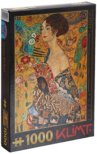 Unbekannt 70159-KL03 D-Toys Puzzle 1000 Teile-Gustav Klimt : Frau mit Fächer, Multicolor von Unbekannt