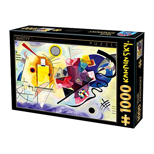 Unbekannt 75123-KA03 D-Toys Puzzle 1000 Teile Kandinsky Vassily Gelb-Rot-Blau, Multicolor von Unbekannt