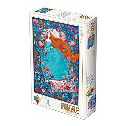 Unbekannt 75185-KA04 D-Toys Puzzle 1000 Teile-Andrea Kürti: Sleeping Beauty, Multicolor von Unbekannt