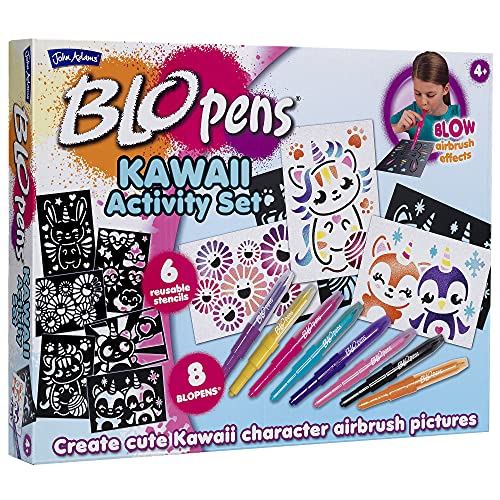 John Adams , BLOPENS Kawaii Activity Set: Create cute Kawaii character airbrush pictures, Arts & crafts, Ages 4+ von John Adams