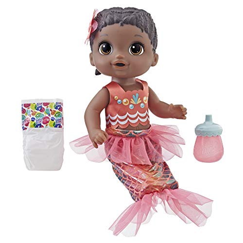 Baby Alive Baby Wassernixe, schwarzhaarig Babypuppe für Kinder ab 3 Jahren von Baby Alive