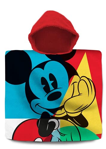 Unbekannt Badeponcho (Baumwolle), Micky Maus, Badeponcho 60x60cm aus Baumwolle von Unbekannt