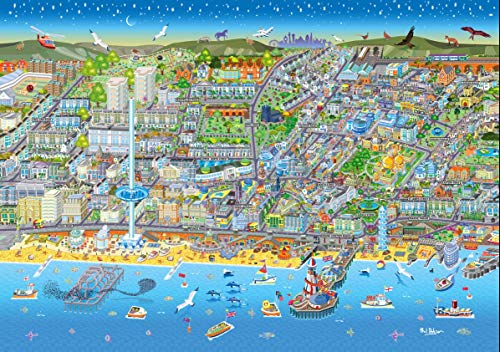 Unbekannt Brighton Street Map Jigsaw-Puzzle 1000 Teile ( Jg ) von Unbekannt
