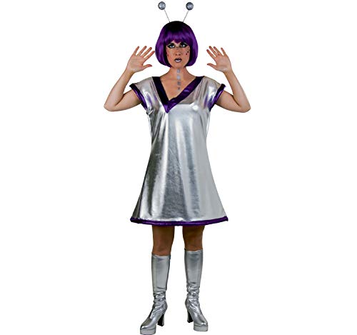 Unbekannt Damen Kostüm Space Woman Galaxia mit Space Haarreif Kleid Karneval (36/38) von Unbekannt