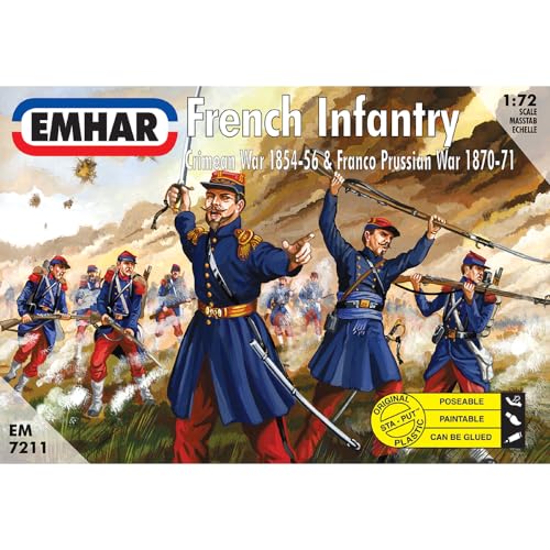 Emhar EM7211 Figur-1/72 Krim-Krieg: Französische Infanterie von Emhar Models