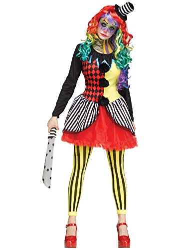 Unbekannt Erwachsenenkostüm Freakshow Clown Mehrfarbig S-M von Fun World