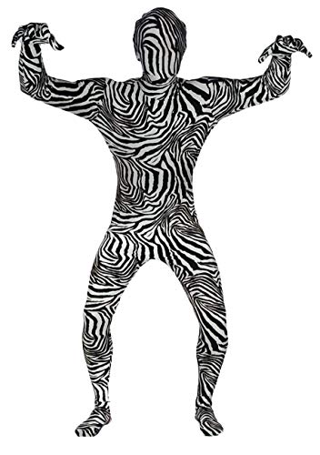 Unbekannt Fantastic Suits Kostüm elastischer Anzug Verkleidung (Zebra, S - M) von Unbekannt