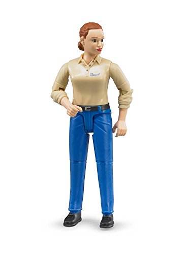 bruder 60408 - Frau mit hellem Hauttyp & Blauer Hose - 1:16 Spielzeugfigur, Bäuerin, Landwirtin, Bauernhof, Mensch von Unbekannt