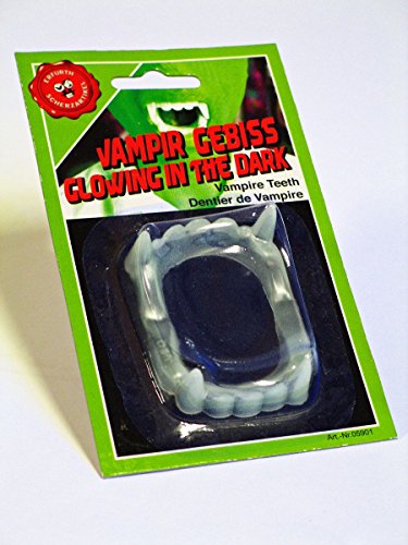 Festartikel Müller Vampir-Gebiss aus Polyethylen Fluoreszierend, Maße: ca. 12,5cm x 8cm x 1,5cm, 130.032.00 von Givi Italia