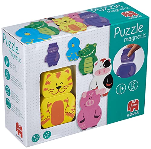 Goula Magnetisches Holzpuzzle Tiere von Goula