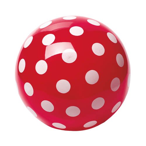 Unbekannt Großer Pünktchenball, Ø 23 cm - Punktball rot Spielball Unbekannt Großer Pünktchenball, Ø 23 cm - Punktball rot Spielball von Unbekannt