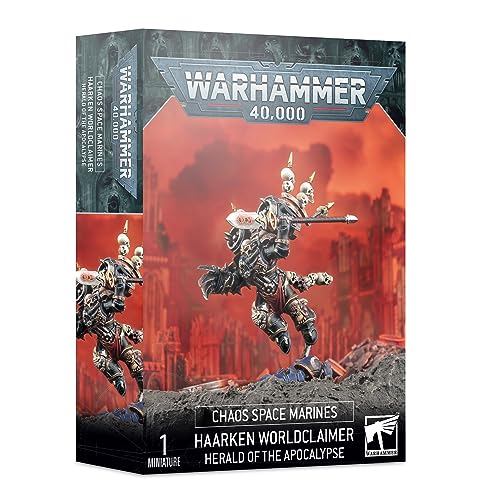 Warhammer 40k - Space Marine du Chaos Haarken Worldclaimer, Herald of The Apocalypse von Games Workshop