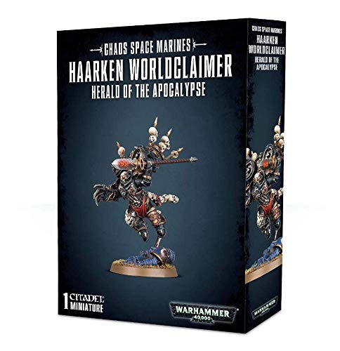 Warhammer 40k - Space Marine du Chaos Haarken Worldclaimer, Herald of The Apocalypse von Games Workshop