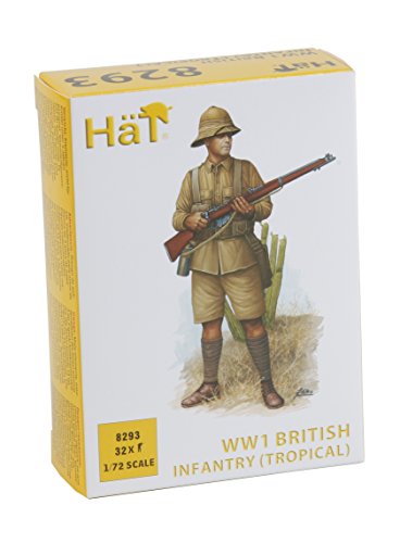 HäT 008293 - Plastikmodellbausatz, 1/72 WWI Britische Infanterie,Tropen, Olive Green, Khaki von HäT