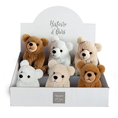 Histoire d'ours HO2999 Bear Display Bär weiß, 3 x braun, 2 x beige, Gemischtes Sortiment von Histoire d'ours