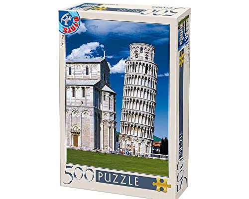 Unbekannt 69283-AB11 D-Toys Puzzle 500 pcs Italien Der schiefe Turm von Pisa, Multicolor von Unbekannt